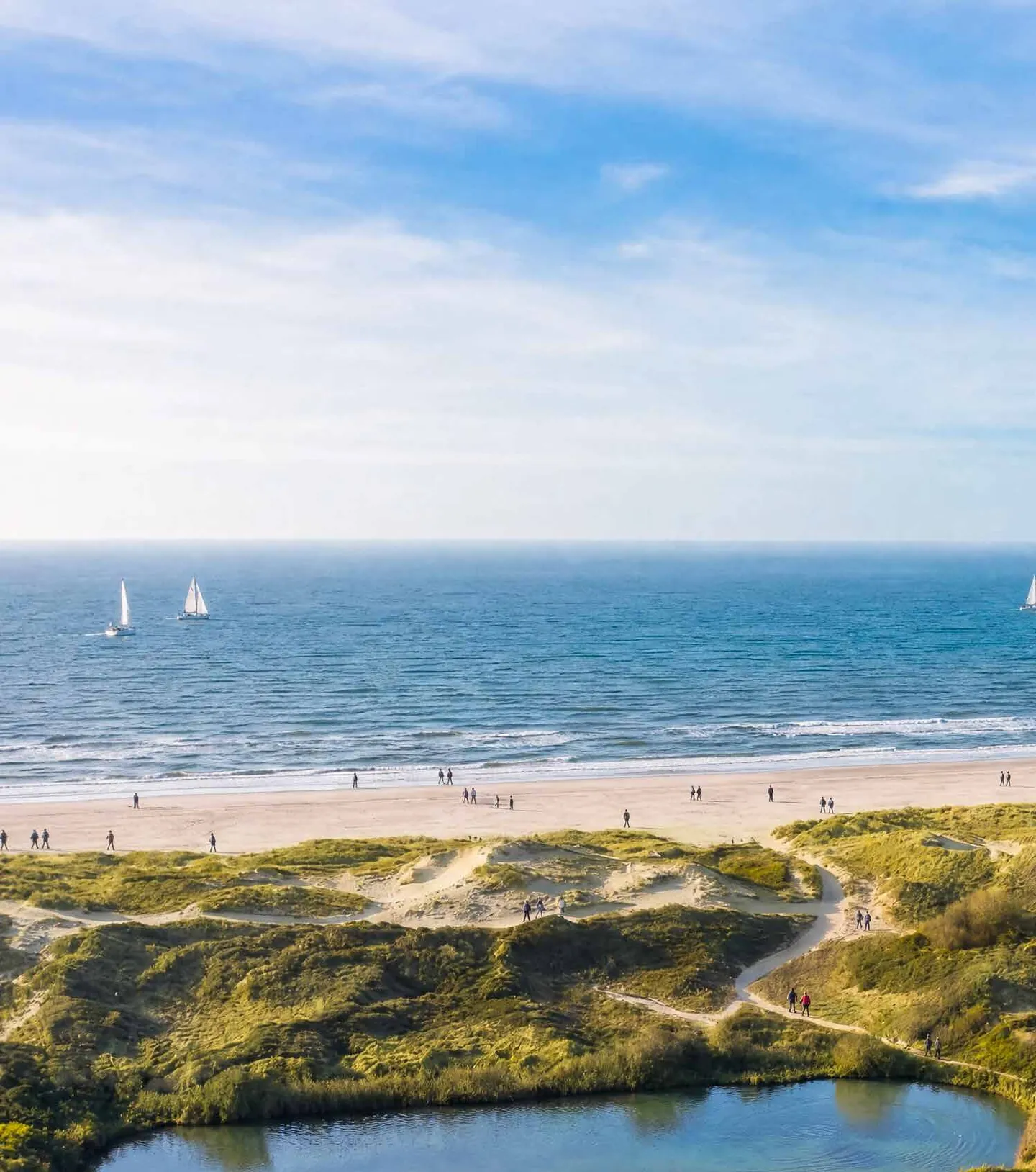 Wandelpaden door de duinen van Middelkerke