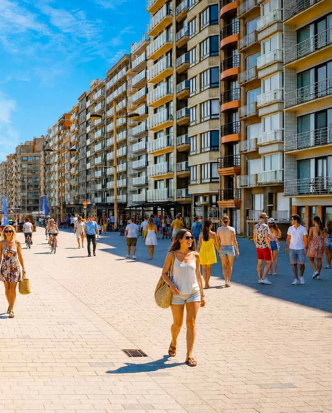 Terrasjes in het centrum van Middelkerke