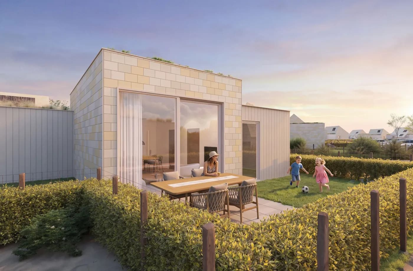 Duinenhuis met terras en omheinde tuin