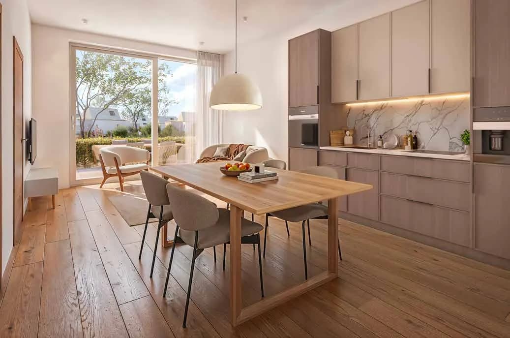 Open keuken met eettafel