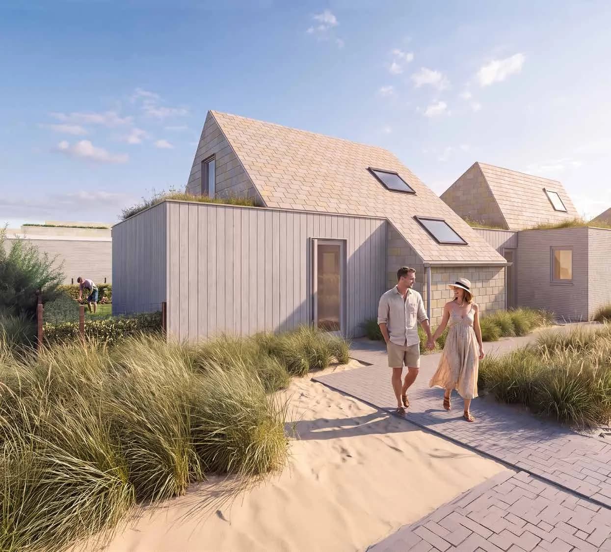 Pad door de duinen naar het strand